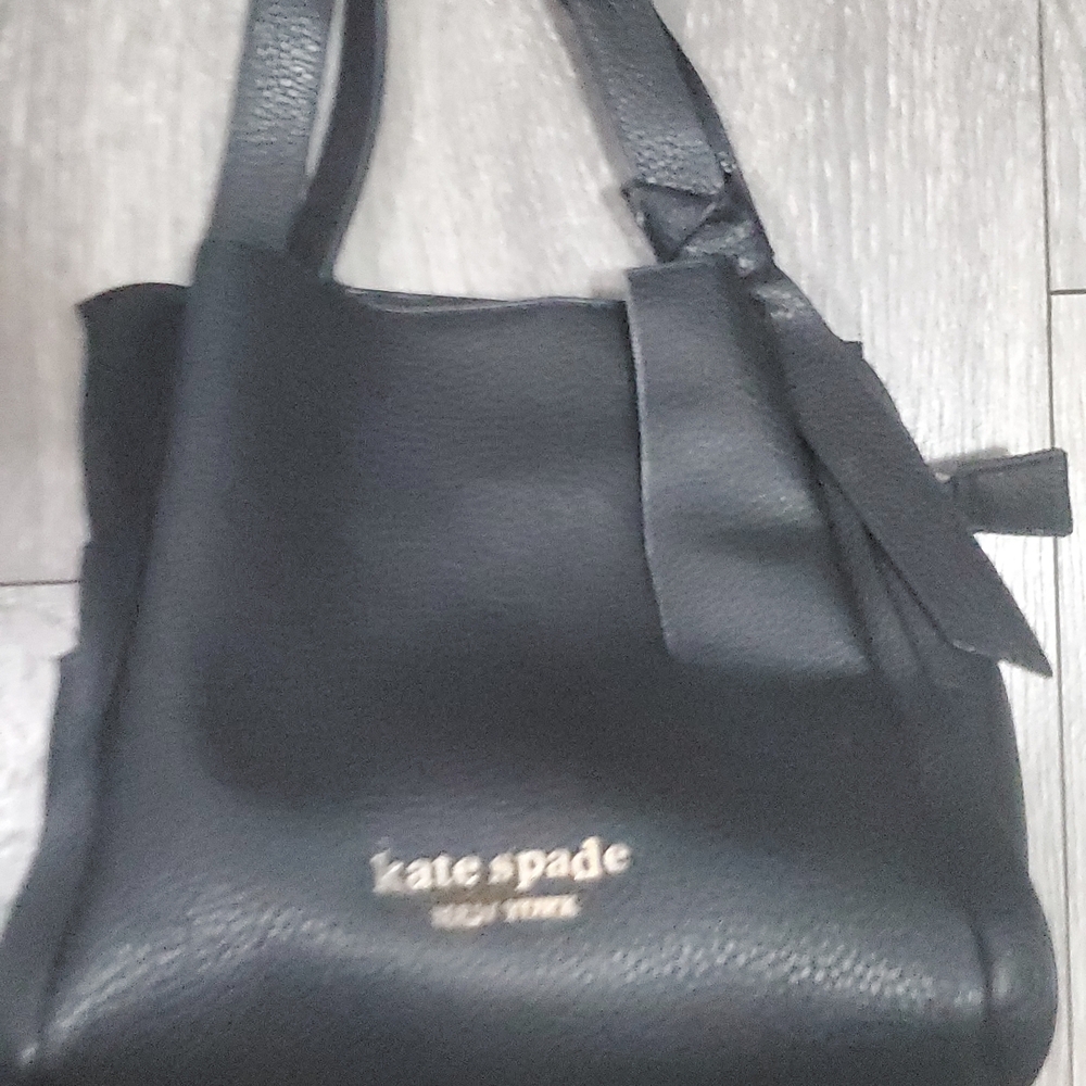 kate spade Black Leather Tote Bag - For Repurpose